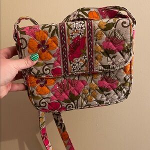 Vera Bradley Tea Garden Print Crossbody Bag